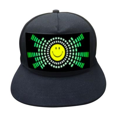 China Nightclub LED Light Up Ultra-bright Lit Glowing Sports Hip-hop Club Dance Hat Party Hat Electro-luminescent Hat Glow In The Dark for sale