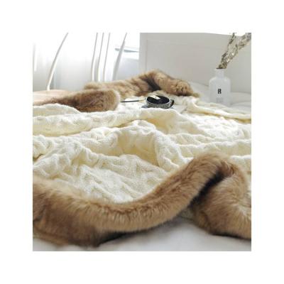 China Portable Anti Dust Mites Premium Durable Material Faux Fur Plush Blanket Blankets for sale