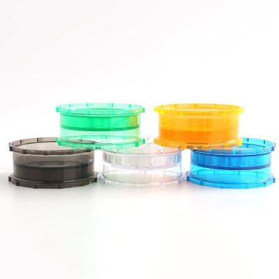 China Wholesale Custom Logo Plastic 3Layers 52mm Tobacco Grinding Herb Grinder Colorful Grinder Manufacturer for sale