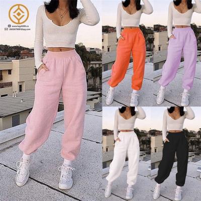 China Women's Breathable Custom Spring Cargo Sweatpants Casual Trouser Pants Women Furnishing Leisure Sports Shear Sweatpants for sale