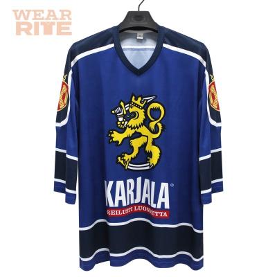 China Tops Long Sleeve Sublimation Printing Ice Hockey Shirt for sale