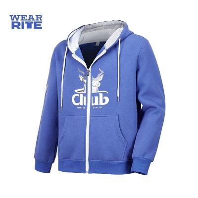 China New design 100% anti-pilling cotton fleece hoodie with zipper for sale