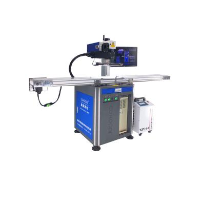 China Factory 3W5W10W SYSTEM China CCD Video Positioning Assembly Line UV Laser PVC Pipe Leather Carving Marking Machine for sale