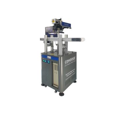 China Wholesale VISION SYSTEM Factory CCD Visual Positioning Pallet Product Stainless Iron Metal Laser Marking Fiber Optic Machine for sale