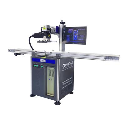 China Cheap VISION SYSTEM China Supplier Camera CCD Vision Production Line Automatic Positioning Fiber Laser Marking Machine for sale