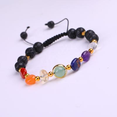 China Wholesale Casual/Sports Handmade Reiki Planet Beaded Bracelet Natural Chakra Healing Bracelet for sale