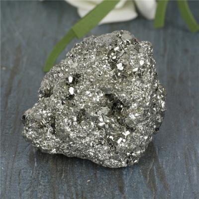 China Wholesale High Quality Natural Rough Rock Pyrite Europe Iron Mineral Stone Specimen Ore For Sale for sale