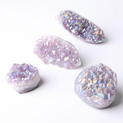 China Europe Jiejing Aura Amethyst Cluster Polished Rough High Quality Crystal Set for Gift for sale