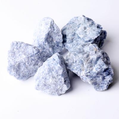 China Europe High Quality Blue Calcite Jiejing Crystal Rough Set For Gift for sale