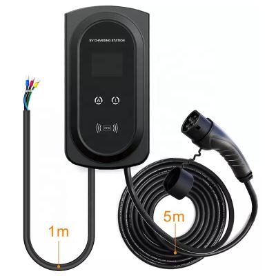 China EV Charger Type 1 AC 7KW Protibal EV Charger With 2.8 Inch Screen / Mode2 Electric Car Charging Station for sale