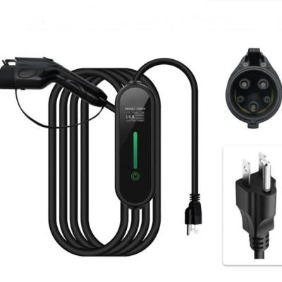 China [Level 1 EV Charger] 16A 110V 240V Type 1 Reserve with Screen IP67 NEMA Plug Charging 5m Battery Connector Smart Charging 40 Mobile Electric Vehicle SAE J1772 48 50 Amp AC- YL-MB-BX-001 for sale