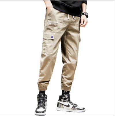 China Anti-Wrinkle Pants Cargo Soft Stretchy Winter Men's Warm Sport Tracksuit Cargo Pants Cotton Sweatpants for sale