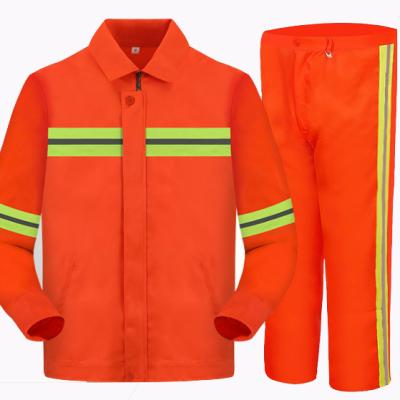 China Suit Factory Price Orange Security Guard Clothing High Quality Uniforms for sale