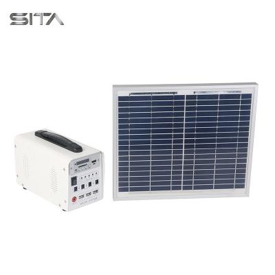 China Outdoor Mini Home Solar Power System Home Station 50W Portable Solar Generator Power Station for sale