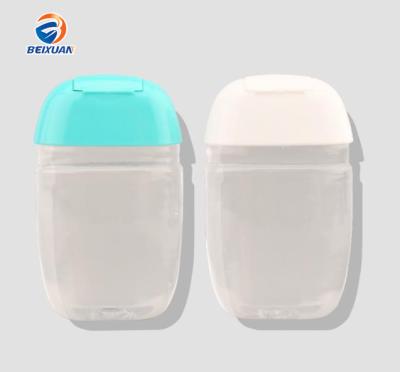 China BEAUTY PACKAGING Hand Sanitizer Bottle 1oz 30ml Portable Fast Delivery PET Plastic Empty Oval Bottle for sale