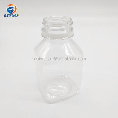 China 8oz Plastic Beverage Cold Squeezer Bottle Water Water Bottle Clear Juice Bottle for sale