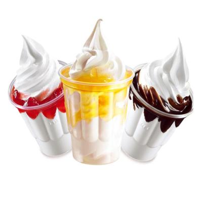 China Single Wall Disposable Plastic Packing Pudding Parfait PP Plum Yogurt Cup Ice Cream Cup Transparent Cup for sale