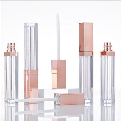 China Cosmetic Packaging 5ml Empty Clear Plastic Lip Gloss Tube Containers Customized Color for sale