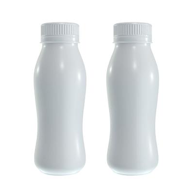 China Wholesale 350ml Eco-friendly Plastic Bottle For Beverage Packing Yogurt Packaging Empty HDPE Milk Bottle for sale