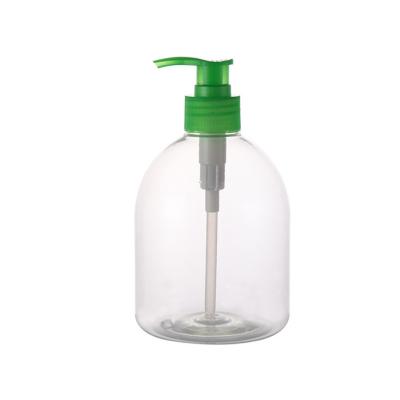 China Custom Beverage Packaging Hand Wash Empty Bottles 500ml Plastic PET Spray Bottle With Pump for sale