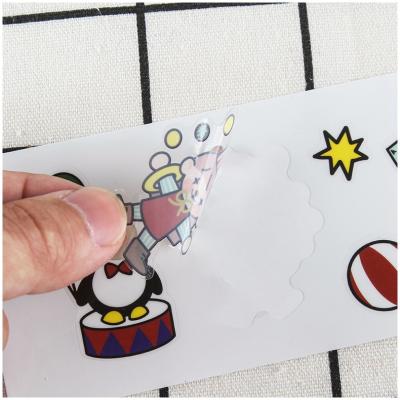 China OEM Waterproof Custom Polycarbonate Waterproof Easy To Tear Sticker Cardboard Anime Colorful Printing Stickers for sale