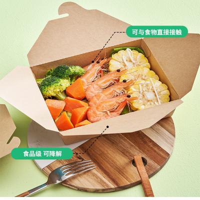 China Wholesale Materials China Custom Printing Food Paper Container Wrapping Paper Recycled Disposable Fast Food Packaging Box for sale