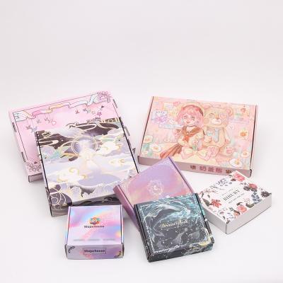 China Recycled Materials Custom Printed Corrugated Paper Cosmetic Packaging Mailer Box For Makeup for sale