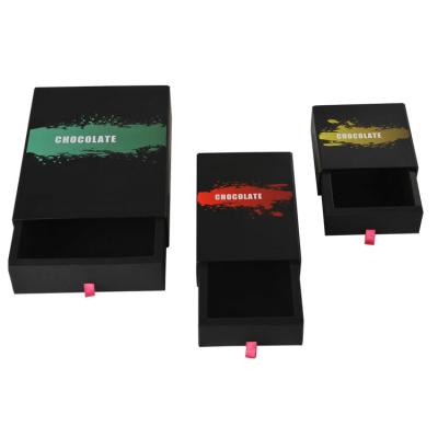 China Recyclable Custom Paper Jewelry Packaging Made 2mm Cardboard Gift Drawer Boxes Bracelet Match Boxes for sale