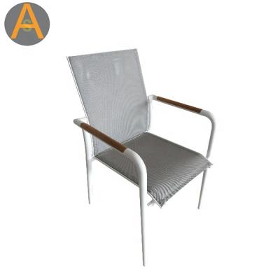 China Modern Aluminum All Weather Outdoor Sling Outdoor Furniture Garden Furniture Patio Furniture Extended Chair For Restaurant for sale