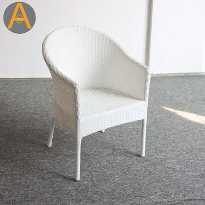 China High Quality Outdoor Hotel All Weather Outdoor White Rattan Wicker Garden Chair Furniture Wicker Garden Chair for sale