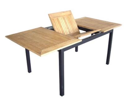 China Outdoor rectangular teak restaurant hotel dining table durable popularization literature durable furniture material for sale