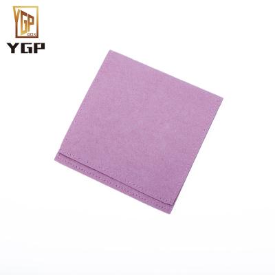 China Wholesale Customized Super Square Fiber Jewelry Packaging Bag Plus Logo Jewelry Storage for sale