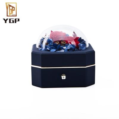 China Romantic Immortality Flower Jewelry Box Ring Earring Pendant Lipstick Octagonal Storage Box for sale