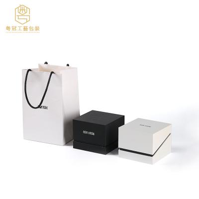 China Recyclable Custom Creative Oblique Opening Square Paper Box Mobile Phone Accessories Earphone Storage Box for sale