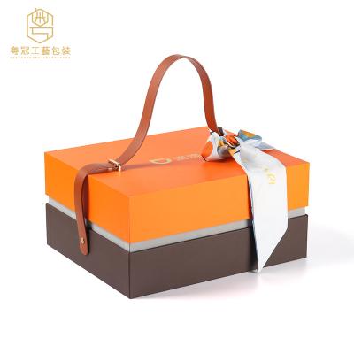 China Recycled Materials Custom Luxury Sky And Earth Cover Square Gift Box Tableware Handwork Box With Logo for sale