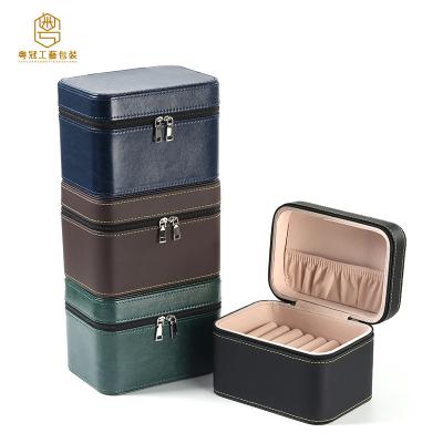 China Wholesale Customized Multifunctional Suitcase Jewelry Box Ring Earrings Jewelry Packaging Display Presentation Box Display Trays for sale