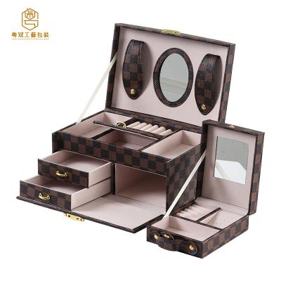 China Jewelry Packaging Display Factory Direct Selling Jewelry and Makeup Storage Box for Travel for sale