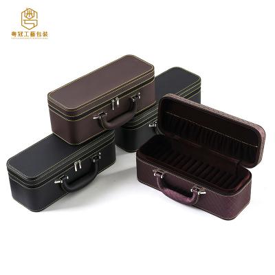 China Green Jewelry Packaging Display Manufacturer Direct Sales Zipper Business Travel Jewelry Suitcase Bracelet Storage Box Display Box for sale