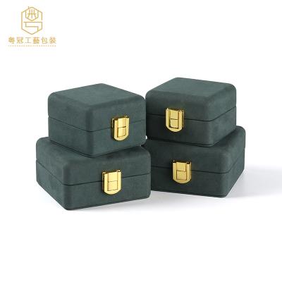 China Various Paper+Microfiber+Velvet Factory Manufacture Velvet Jewelry Box High End Luxury Jewelry Box for sale