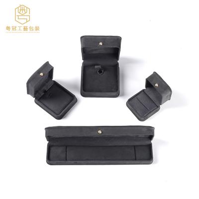 China Wholesale High Quality Square Plastic+Velvet Jewelry Organizer Box Packaging With Logo for sale