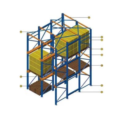 China Corrosion Protection Peterack Rack Drive-In System By Rack By Goods Buries Manufacturer Customized Warehouse Storage Racking for sale