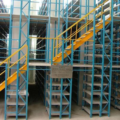 China High Quality Corrosion Protection Storage Mezzanines Racking Shelving Steel Warehouse Storage Garret Attic Racking Shelving for sale