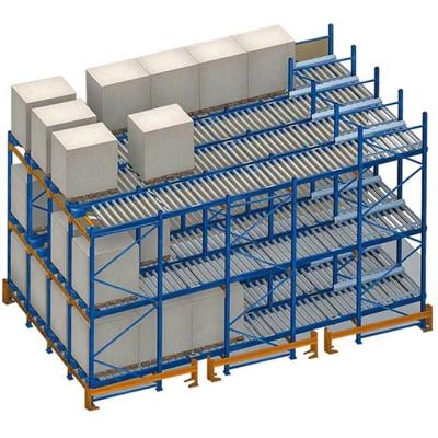 China Corrosion Protection Peterack Gravity Pallet Rack Customized Storage Steel Shelf Warehouse High Quality Roller Shelves for sale