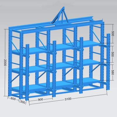 China China Manufacturer Heavy Duty Racking Racking Systems Store Shelf Storage Shelves Drawer Type Slide Mold Corrosion Protection for sale