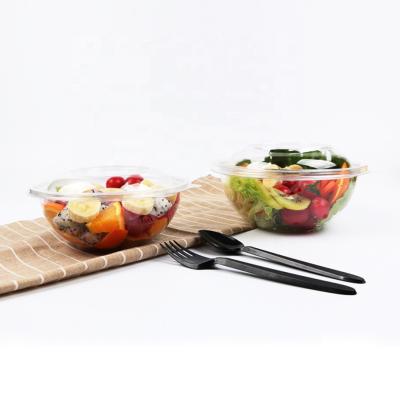 China Food Grade Disposable Disposable Round Degradable Clear Plastic Hot Soup Bowl for sale