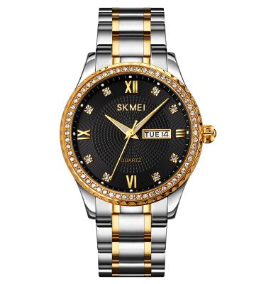 China SKMEI 1837 Water Resistant Stainless Steel Band Quartz Luxury Gold Watches For Mens Watches Brand for sale