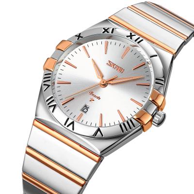 China Water Resistant SKMEI 9257 Man Watch Waterproof Steel Band Watches Steel Quartz Wholesale for sale