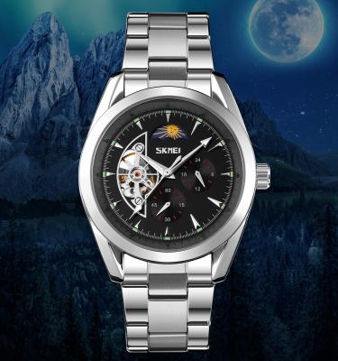 China Water Resistant Skmei Watches Stainless Steel 9237 Custom Mechanical Watch Movement Automatic Watch for sale