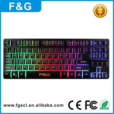 China Shenzhen ERGONOMIC Mechanical Gaming Computer Keyboard Manufacturer for sale