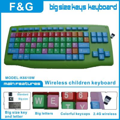 China standard wireless keyboard for kids/old man for sale